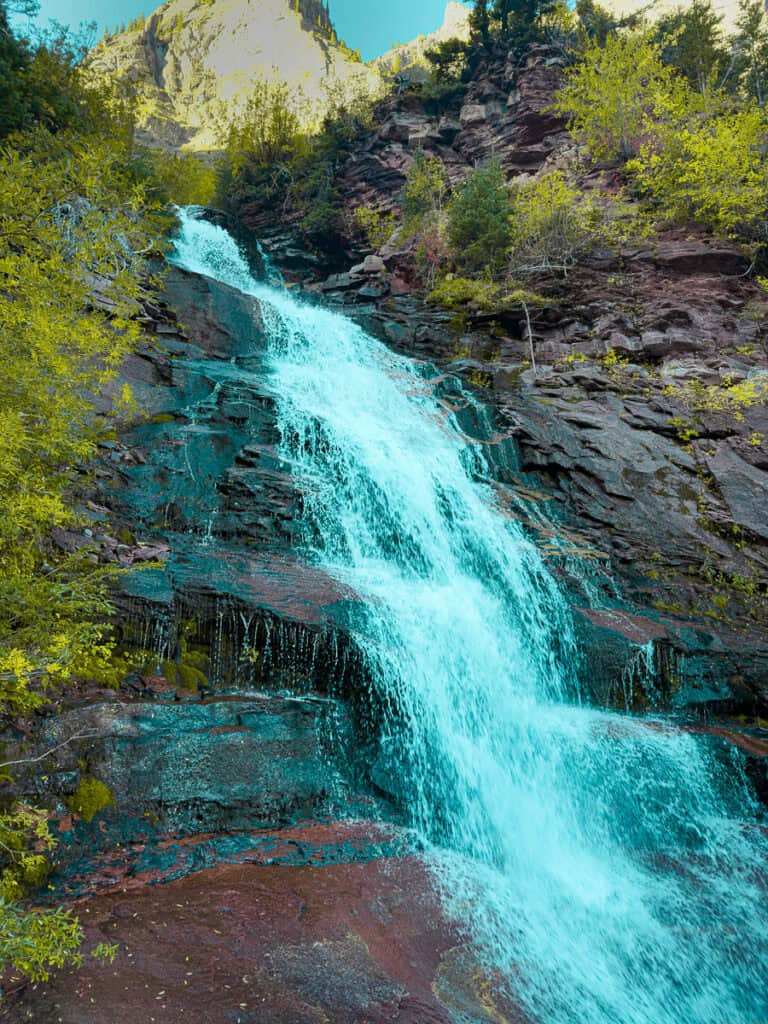 The second falls drop over several levels like silvery ribbons.