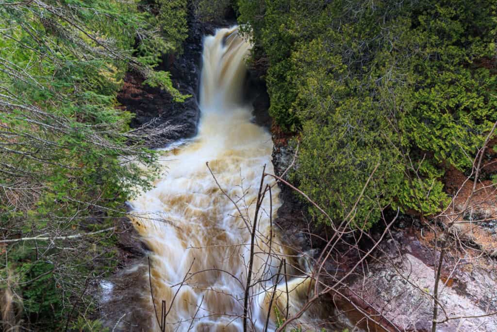 The long and powerful Cascade Falls.