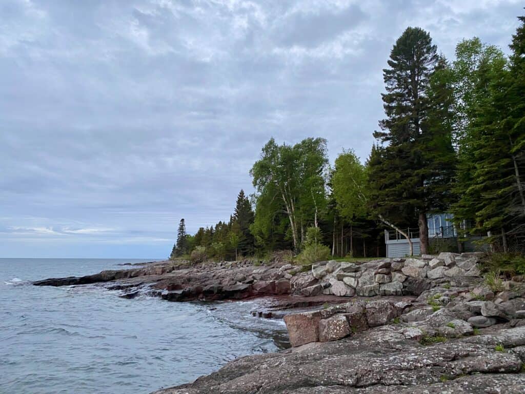 Shoreline in Tofte on the North Shore