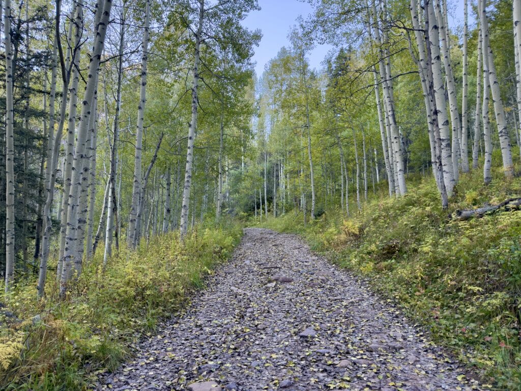 One of the fall hikes in Colorado