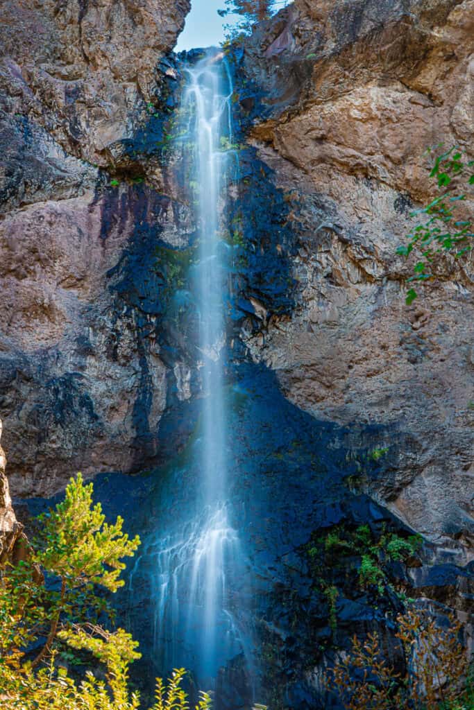 Sparkling waterfall in Colorado, United States
